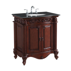 Ashlock 31'' Single Bathroom Vanity with Granite Top