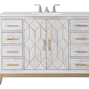 Marseille 48'' Single Bathroom Vanity with Marble Top